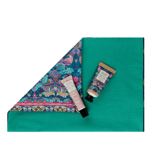 William Morris At Home BIRD & YARE Use & Reuse Fabric Cracker (Hand Cream 30ml & Vitamin E Lip Balm 10ml)