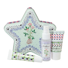 Load image into Gallery viewer, Cath Kidston  Roots &amp; Raindrops Feel Like a Star Tin (Body Wash 30ml, Body Spray 30ml, Lip Balm 10ml)
