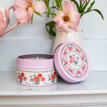 Load image into Gallery viewer, Cath Kidston Candles Coming Up Roses Candle Tin 100g (Pink)
