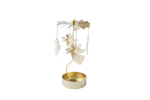 Load image into Gallery viewer, Gold Christmas Angel Tealight Spinner
