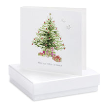 Load image into Gallery viewer, Boxed Christmas Tree Earring Card
