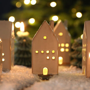 Ceramic House LED Decoration