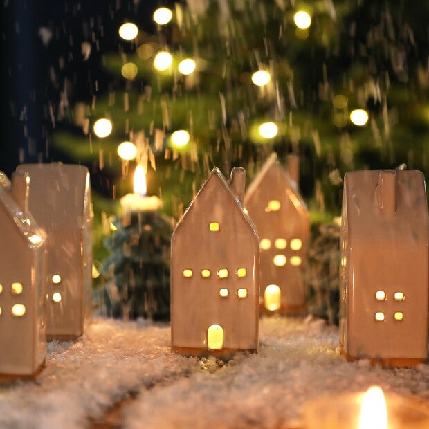 Ceramic House LED Decoration