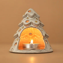 Load image into Gallery viewer, White Christmas Tree Tealight Holder
