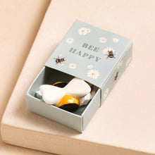 Load image into Gallery viewer, Tiny Matchbox Ceramic Bee Token

