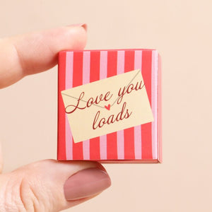 Tiny Matchbox Love You Ceramic Token