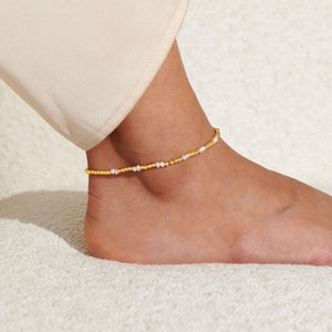 ANKLET  PEARL  Gold Plated  Anklet  23cm stretch