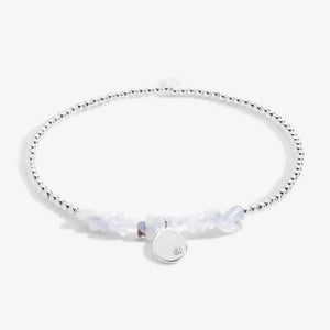 ANKLET  BLUE AGATE  Silver Plated  Anklet