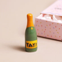 Load image into Gallery viewer, Tiny Matchbox Ceramic Champagne Token
