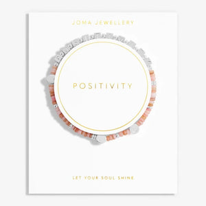 HAPPY LITTLE MOMENTS  POSITIVITY  Silver Plated  Bracelet