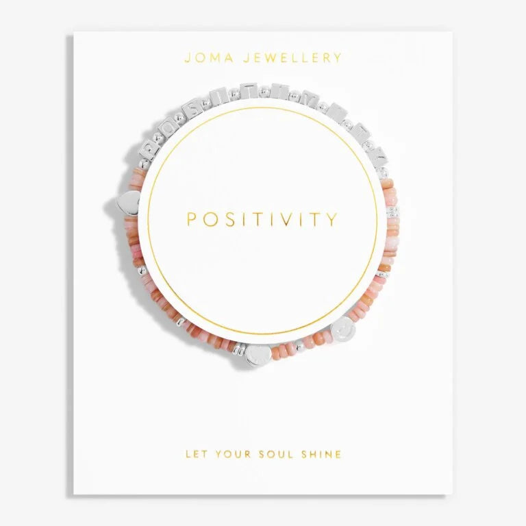 HAPPY LITTLE MOMENTS  POSITIVITY  Silver Plated  Bracelet