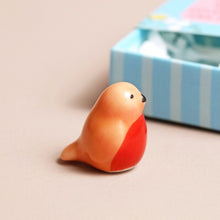 Load image into Gallery viewer, Tiny Matchbox Ceramic Robin Token
