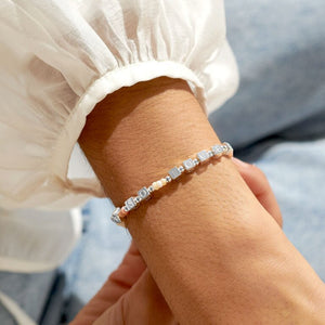 HAPPY LITTLE MOMENTS  SO LOVED  Silver Plated  Bracelet