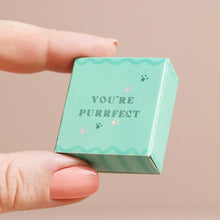 Load image into Gallery viewer, Tiny Matchbox Ceramic Cat Token

