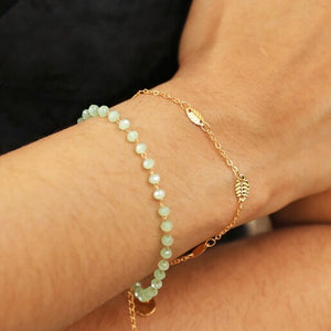 Beaded Bracelets in 2 set Gold