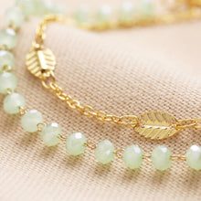 Load image into Gallery viewer, Beaded Bracelets in 2 set Gold
