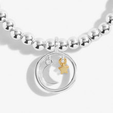 Load image into Gallery viewer, BOXED A LITTLES  SHOOT FOR THE MOON LAND AMONGST THE STARS  Silver and Gold  Bracelet
