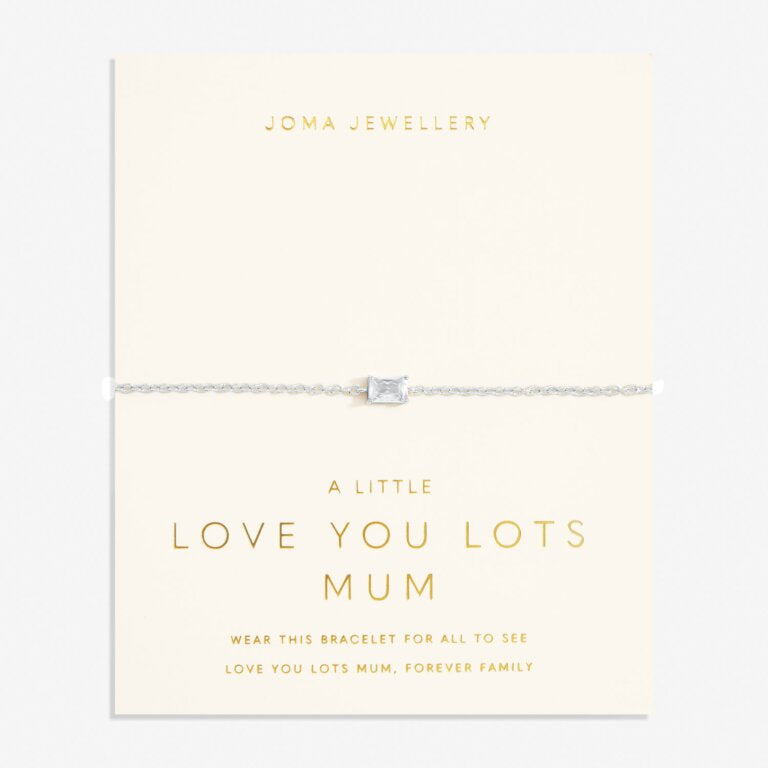 LOVE FROM YOUR LITTLE ONES  LOVE YOU LOTS MUM  Silver Plated  Bracelet