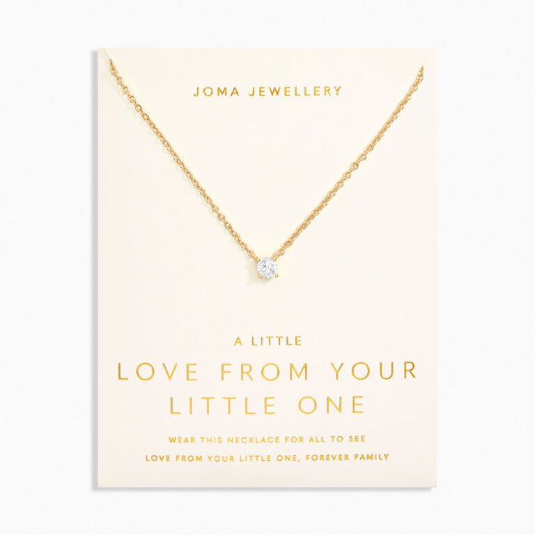 LOVE FROM YOUR LITTLE ONES  ONE  Gold Plated  Necklace