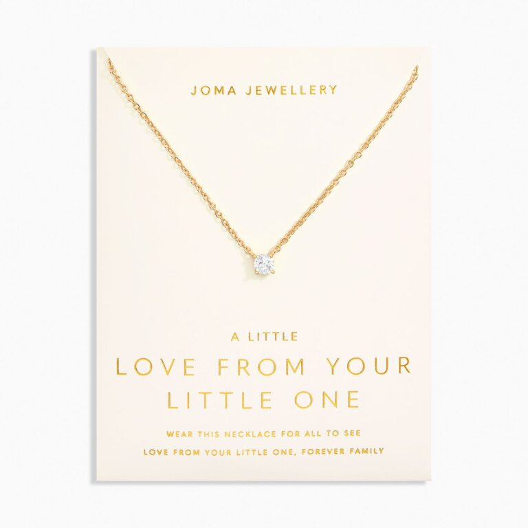 LOVE FROM YOUR LITTLE ONES  ONE  Gold Plated  Necklace