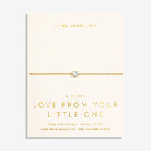 Load image into Gallery viewer, LOVE FROM YOUR LITTLE ONES  ONE  Gold Plated  Bracelet
