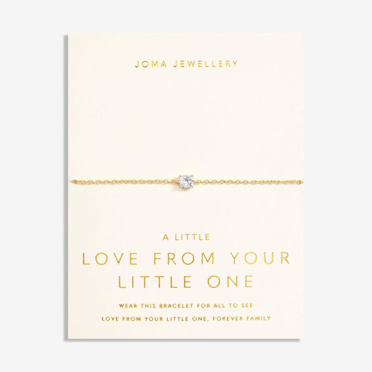 LOVE FROM YOUR LITTLE ONES  ONE  Gold Plated  Bracelet