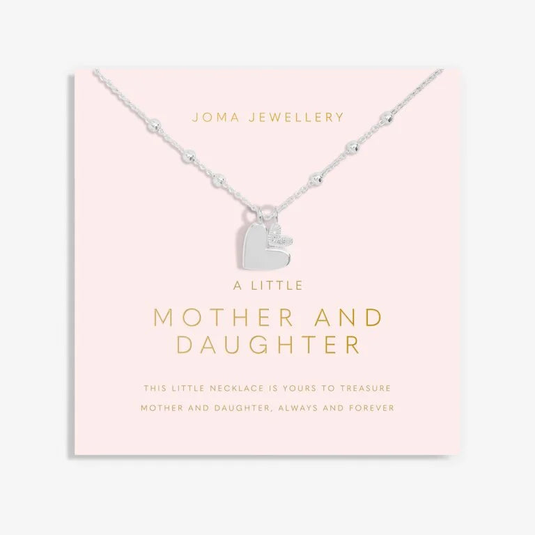 MOTHER'S DAY A LITTLE NECKLACE  MOTHER AND DAUGHTER  Silver Plated  Necklace