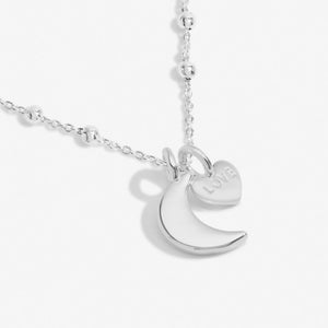 MOTHER'S DAY A LITTLE NECKLACE  LOVE YOU TO THE MOON AND BACK MUM  Silver Plated  Necklace