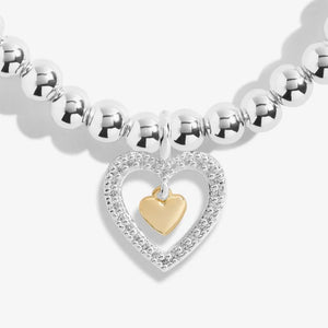 A LITTLE LOVE YOU MUMMY Silver and Gold Plated  Bracelet