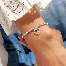Load image into Gallery viewer, A LITTLE LOVE YOU MUMMY Silver and Gold Plated  Bracelet
