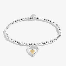 Load image into Gallery viewer, A LITTLE LOVE YOU MUMMY Silver and Gold Plated  Bracelet
