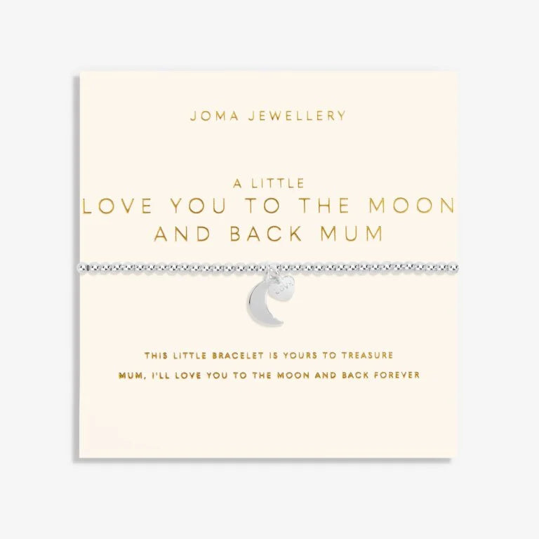 MOTHER'S DAY A LITTLE  LOVE YOU TO THE MOON AND BACK MUM  Bracelet  Silver Plated