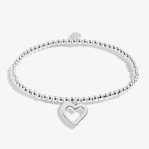 MOTHER'S DAY FROM THE HEART GIFT BOX  LOVE YOU MUM  Silver Plated  Bracelet