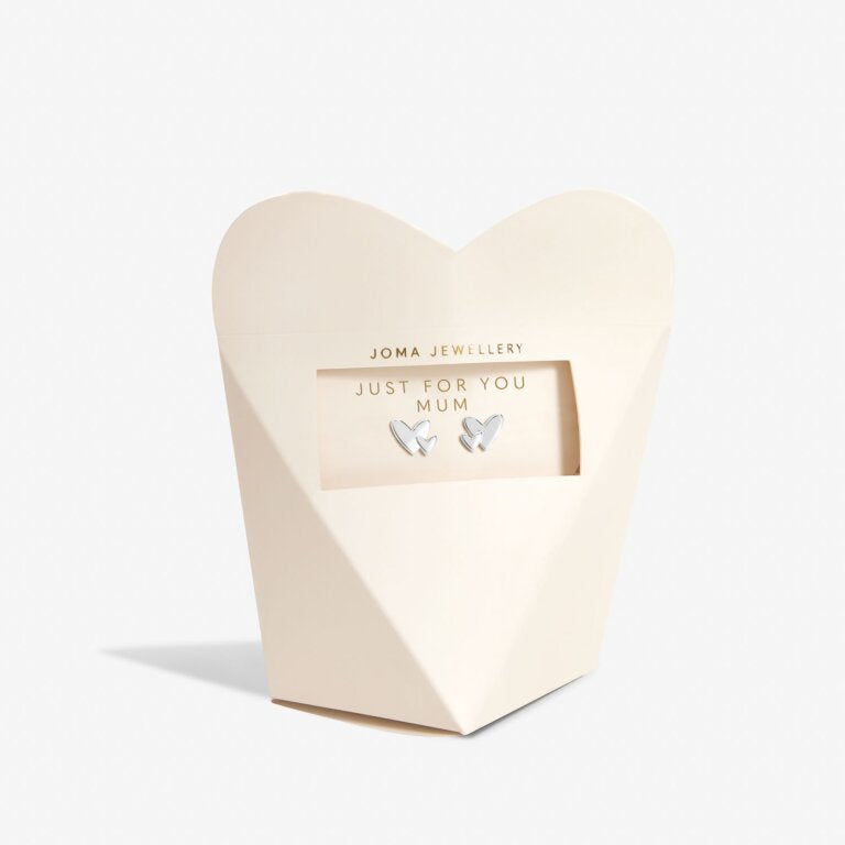 MOTHER'S DAY FROM THE HEART GIFT BOX  JUST FOR YOU MUM  Silver Plated  Earrings