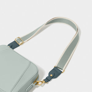 CANVAS STRAP  Dusty Blue Stripe