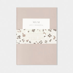 DUO NOTEBOOK  MUM LOVE WONDERFUL  Light Taupe / Off White