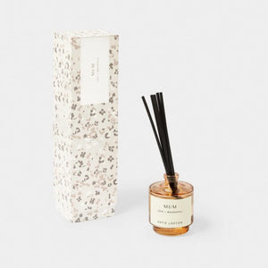 REED DIFFUSER  MUM (BLOSSOM PRINT)  Fresh Linen and White Lily