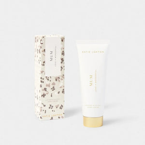 HAND CREAM  MUM ( BLOSSOM PRINT)  White Cotton and Sweet Lychee  75ml