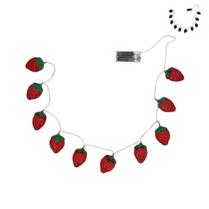 Acrylic LED String Lights 120cm - Strawberry