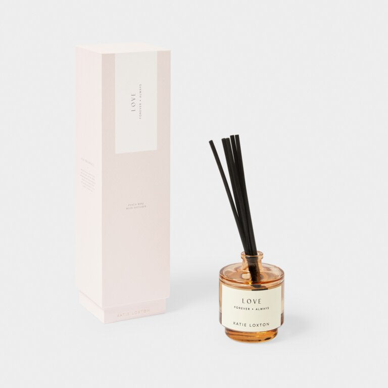 REED DIFFUSER  LOVE  Peach Rose and Sweet Mandarin  27.2cm x 7.2cm x 7.2cm