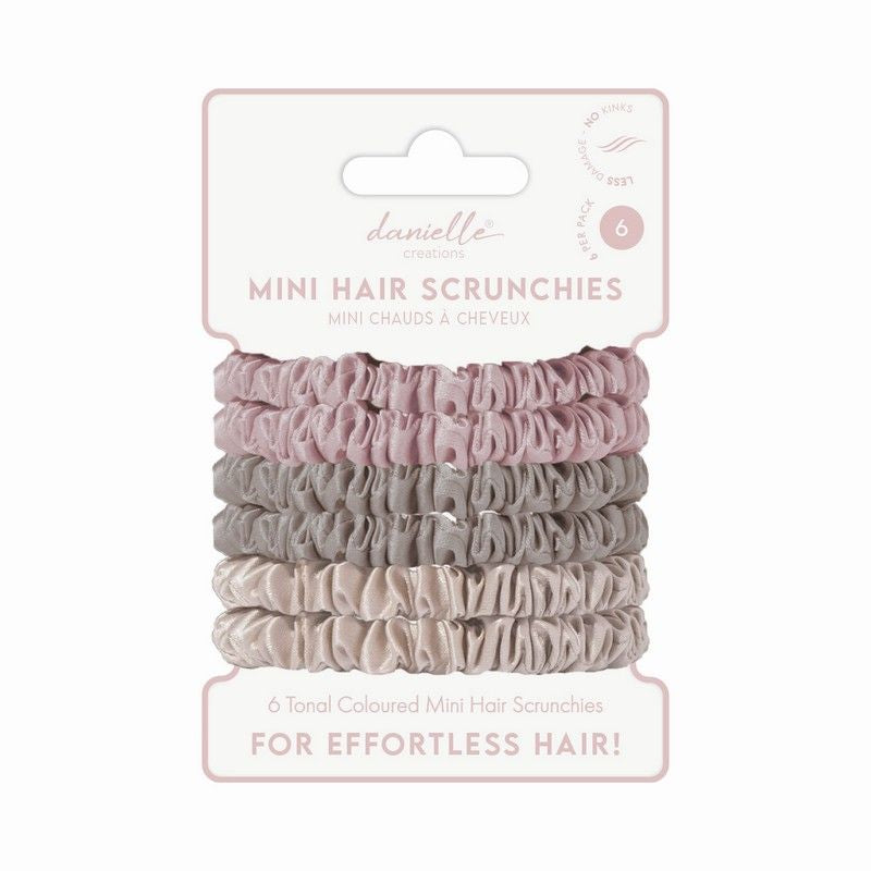 Danielle Simply Slouch Mini Satin Scrunchies