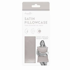 Danielle Simply Slouch Satin Pillow case - Taupe