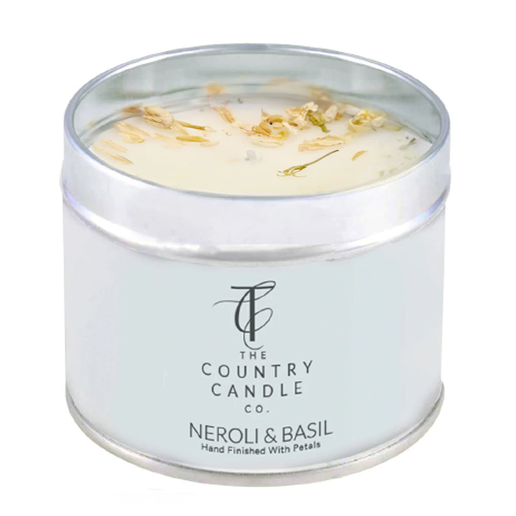 Neroli & Basil Pastel Tin Candle