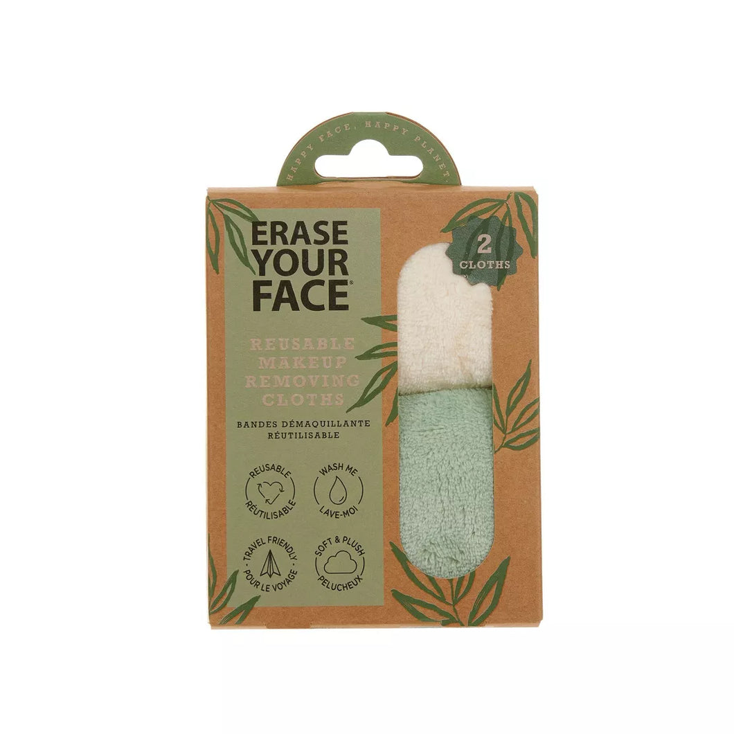 Erase Your Face Cloth Green 2Pk