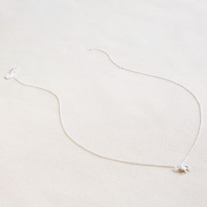 Tiny Elephant Pendant Necklace in Silver