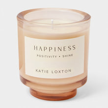 Load image into Gallery viewer, SENTIMENT CANDLE  HAPPINESS  Fresh Linen and White Lily  8.9cm x 8.6cm x 8.6cm
