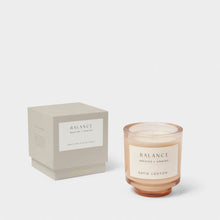 Load image into Gallery viewer, SENTIMENT CANDLE  BALANCE  Fresh Linen and White Lily  8.9cm x 8.6cm x 8.6cm

