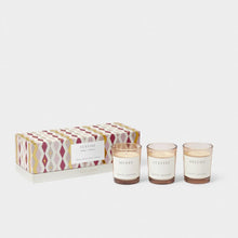Load image into Gallery viewer, TRIO VOTIVE SET  FESTIVE  7.8cm x 24.5cm x 9.3cm
