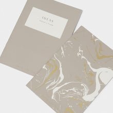 Load image into Gallery viewer, DUO NOTEBOOK  IDEAS FOCUS FLOW  Light Taupe  15cm x 10.5cm x 1cm
