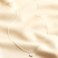 Load image into Gallery viewer, Opal Moon Necklace in Silver
